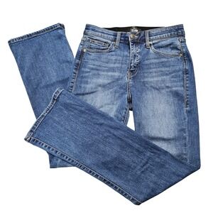 LuLaRoe High Rise Bootcut Jeans Womens 28 Magic Waistband Split Hem Dark Wash